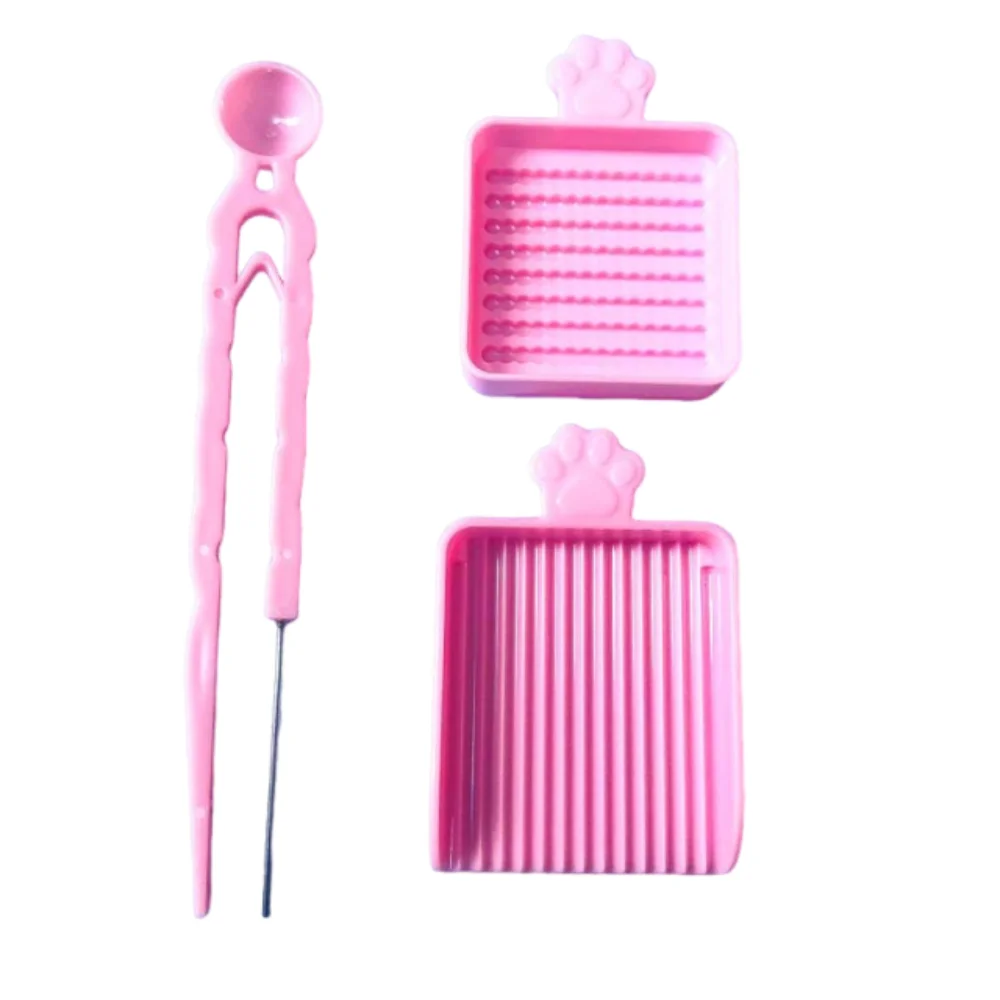 3/5Pcs/Set Creative Fuse Beads Clips Pen Tray Kits Efficient Save Time Padding Bean Pen DIY Bean Shovel Beads Picking Tray Kit