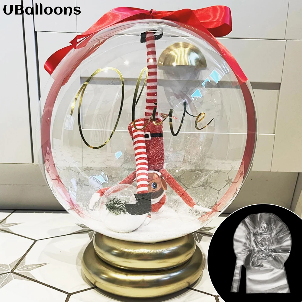 5/10 szt. Duże przezroczyste balony do wypychania wstępnie rozciągniętych bardzo szeroki przezroczyste balony bąbelkowe do dekoracja na urodziny na zamówienie