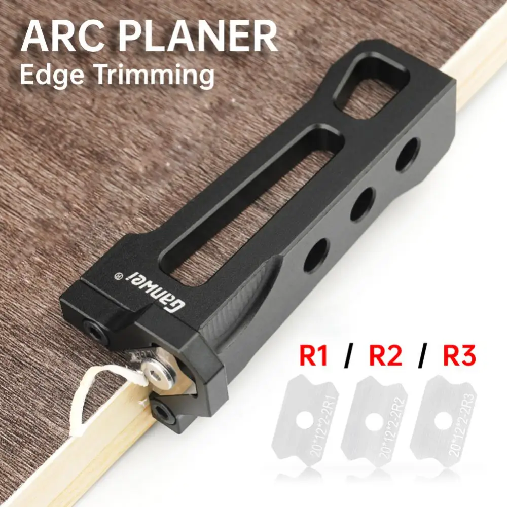 Woodworking Arc Trimmer Edge Corner Planer Arc Trimmer Manual Planer Blade Wood Chamfering Fillet Scraper Woodworking Hand Tools