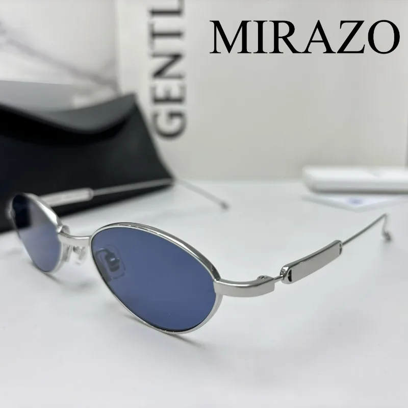 

New Women's Narrow Frame Titanium GM Eyeglasses High Quality Exquisite Temples Optical Prescription blue GM sunglasses M&M216
