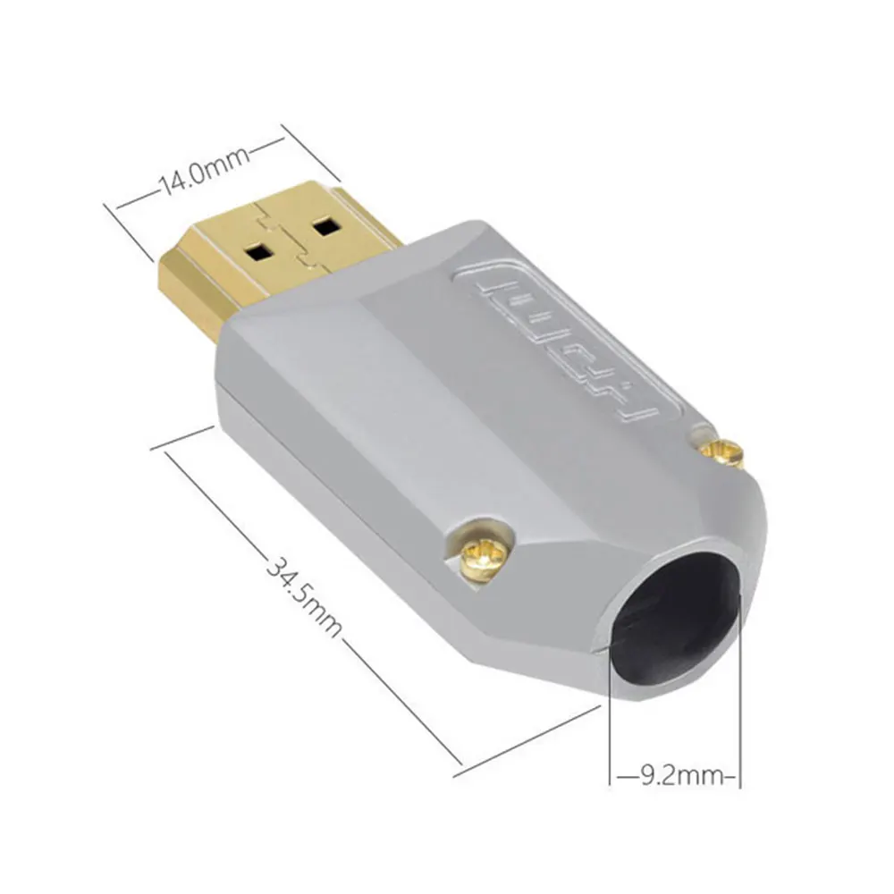 1Pcs HDMI-compatible 2.0 Connector Plug High Speed Cable Gold Plated Connector DIY HD Cable Computer TV Plug Male Connector