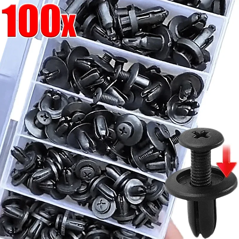 

Universal Car Fastener Auto Door Panel Clip Bumper Fender Screw Multipurpose Rivet for Cars SUV Trucks Automotive Accessories