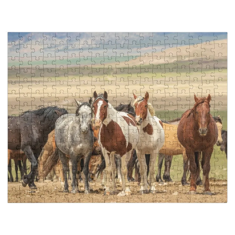 Horses in the wild Jigsaw Puzzle Anime Jigsaw Puzzle Wooden Puzzle Personalized Gifts