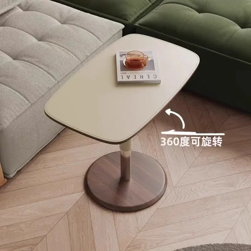 Light luxury, simple and convenient lifting coffee table, household sofa, bedside living room, Italian small table