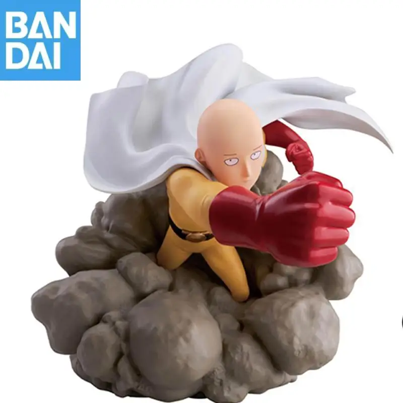 Original Bandai Namco Banpresto One Punch Man Saitama Anime Figure Model Collector Toy Gift Desktop Ornament New and Unopened