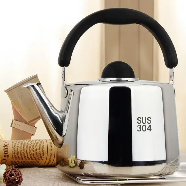 

304 Stainless steel kettle High capacity Gas gas Whistle Kettle Induction cooker teapot Thicken kettle