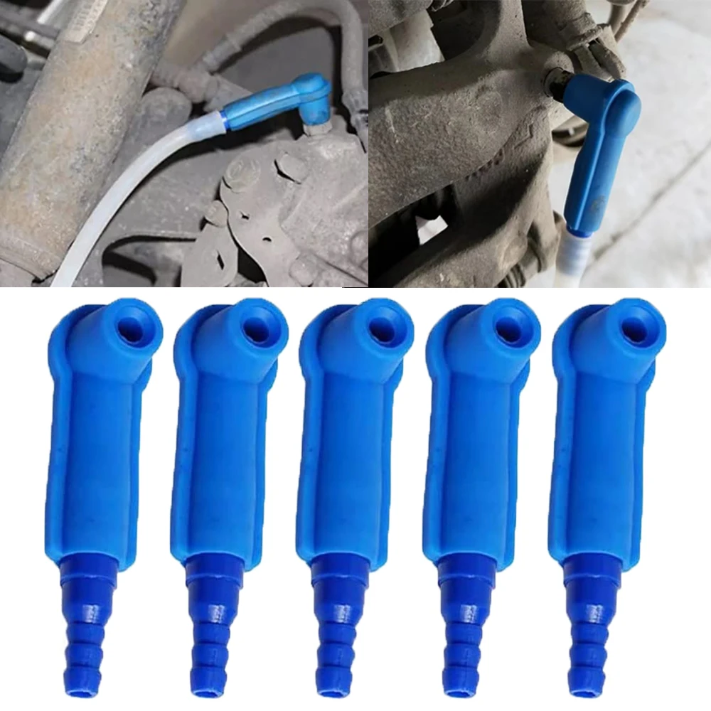 5Pcs Car Oil Pumping Pipe Brake Oil Change Connector Car Brake System Fluid Connector Kit Auto Oil Filling Equipment Accessories