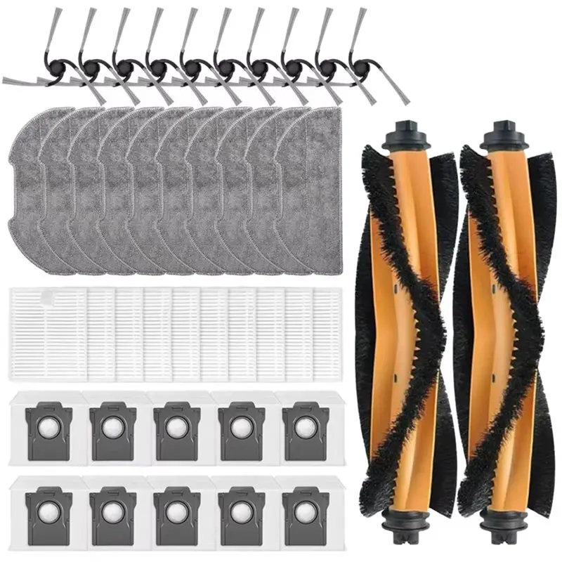 B15C Replacement Dust Bag Parts Main Side Brush Filter Mop Pads For Dreame D20 Air Plus/F21/F21 Plus/F20/F20 Plus Vacuum Cleaner