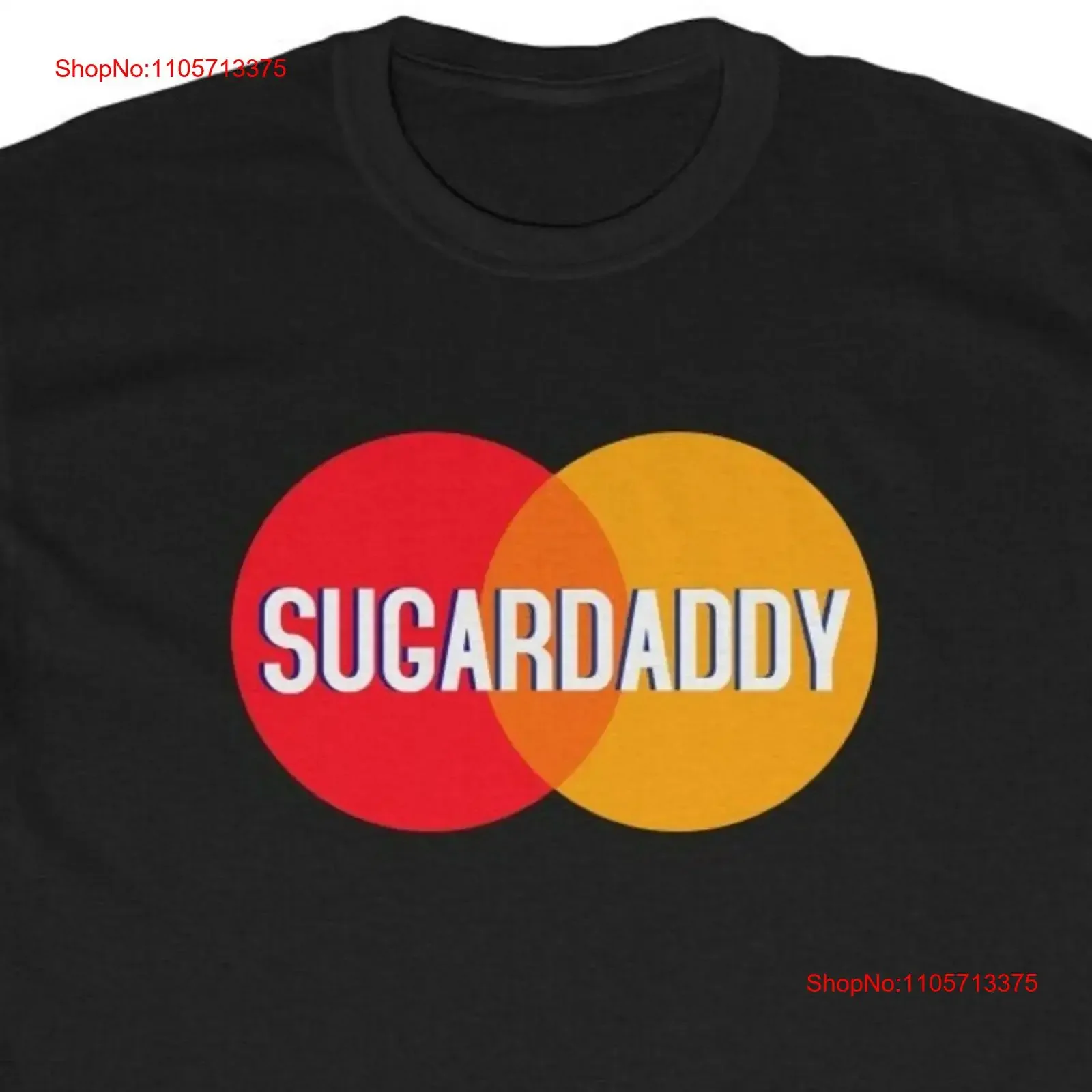 Sugar Daddy T Shirt Credit Card Style Parody Father's Day Husband Boyfriend vintage Washed Soft Breathable homme streetwear
