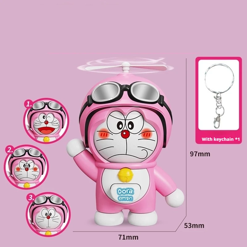 Futuristic Cat Robot Anime Peripheral Face Changing Doll Cute Backpack Pendant Car Ornament Trendy Toy Surprise Collect Gifts