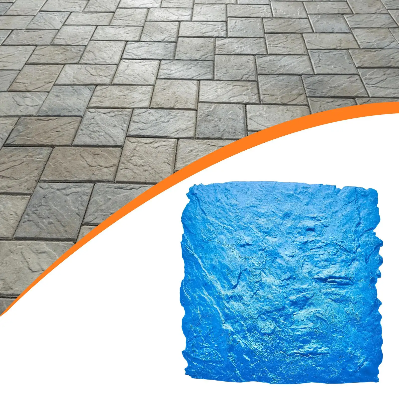 Concrete Stamp Mat Decor Realistic Stone Texture for Courtyard Patio Outdoor