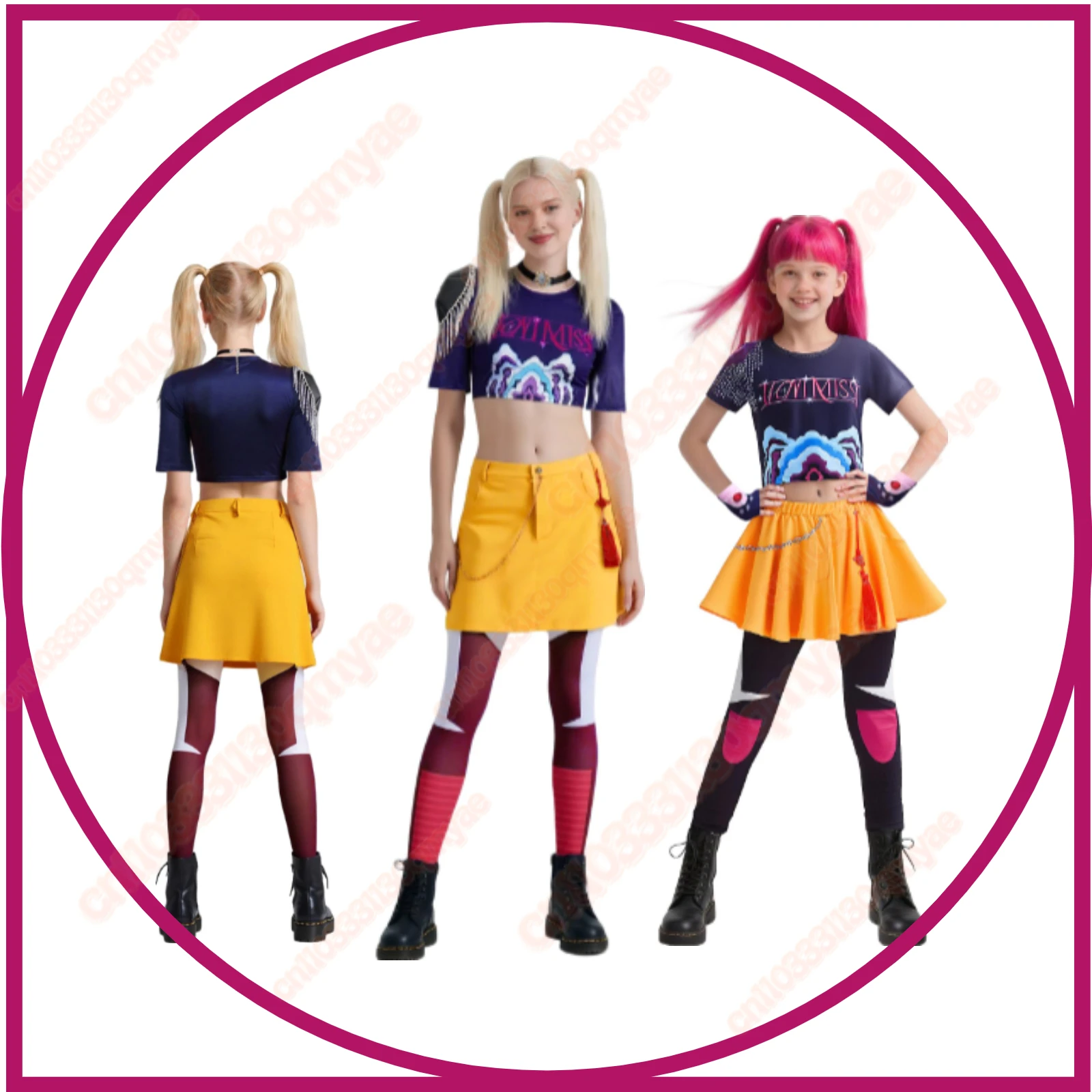 

Mira Cosplay Coat Kids Hunters 2025 Kpop Demons Costume Children Girls Jacket Outfits Disguise Halloween Carnival Party Suit