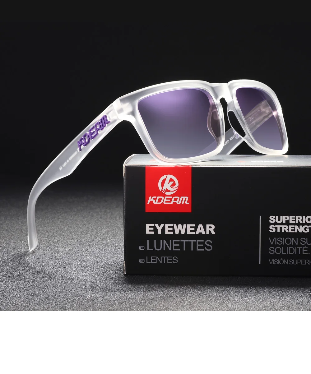 Neue KDEAM Marke Kurze Design Männer Platz Polarisierte Sonnenbrille Hochwertige Fahren Sonnenbrille Mode Frauen Shades UV400 Brillen – Detail 36
