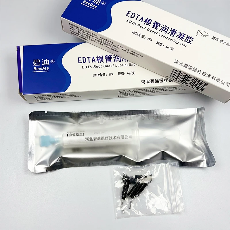 6g/Pcs Dentistry EDTA 19% Root Canal Gel for Root Canal Expansion and Lubrication Smear Layer Removal & Irrigation, Endodontic