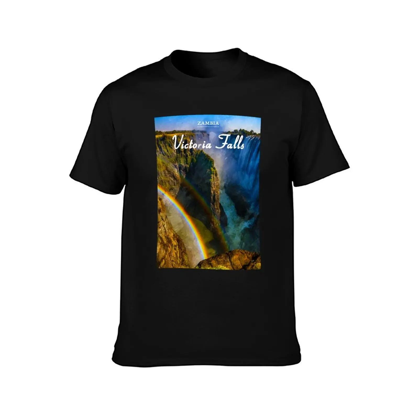 Victoria Falls Zambia Travel T-Shirt Soft Durable Cotton T-Shirt