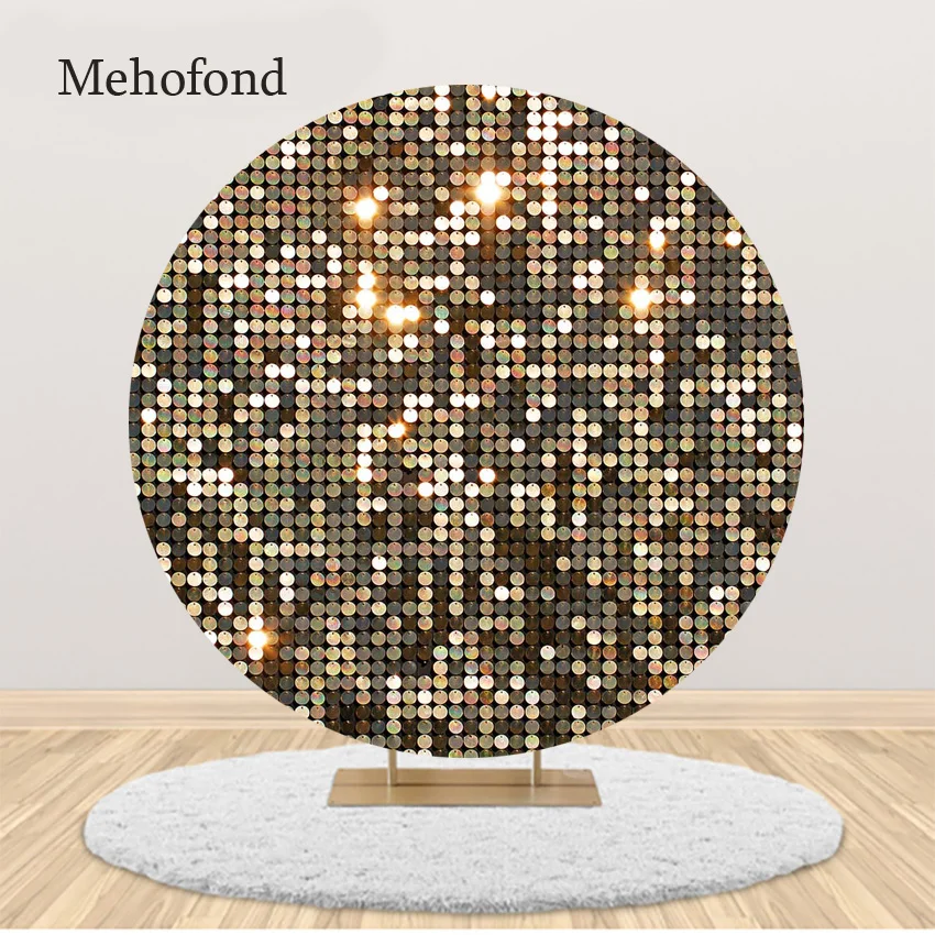 Fondo personalizado redondo con purpurina para boda, decoración de lentejuelas para ducha nupcial, accesorios de fondo para fotografía de retrato, estudio fotográfico