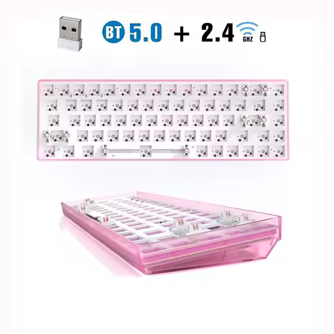 ZUOYA TESTER68 Hot Swap Mechanical Keyboard Kit 3/5 Pins Hot Swap Shaft Base Axis 2.4G Bluetooth Wireless girl gaming Keyboard