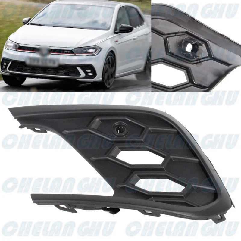 

For VW Polo GTI 2021 2022 2023 2024 Left Side Front Fog Lights Lamp Grille Cover Car accessories 2G0853665Q