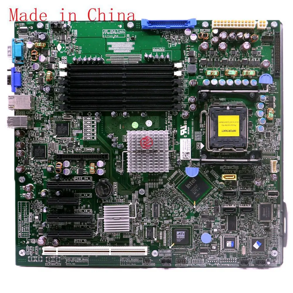 Apropriado para dell poweredge t300 placa-mãe f433c ty177 0f433c 0ty177 placa-mãe 100% teste ok enviar