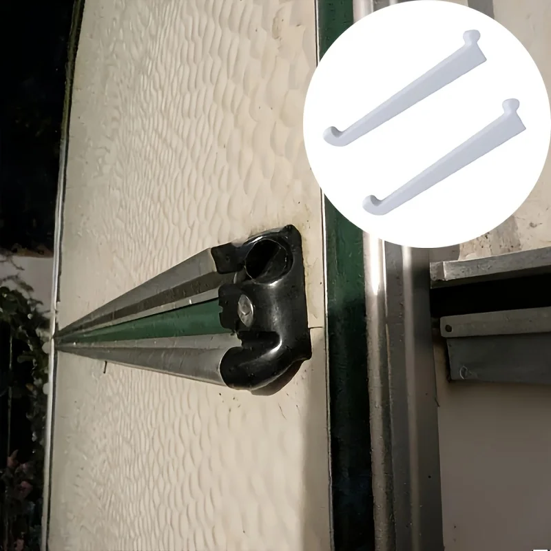 2pcs Caravan Keder Track Hooks | 12cm/4.72in Long Hooks for Window Above Keder Track,Support for Lamps or Lanterns,Made of ABS