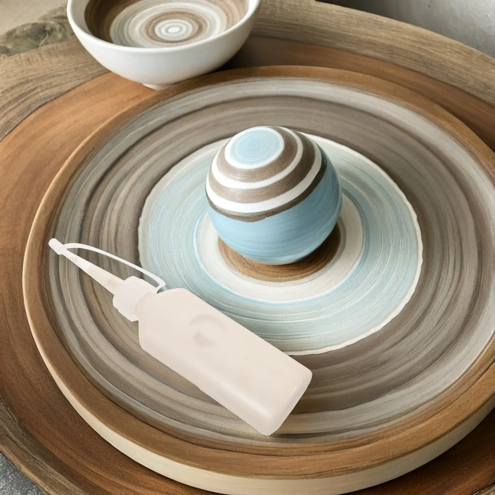 40Ml 3D Underglaze White Paint Textured Ceramic Glaze Detailed Line Work Creative Dimensional Pottery Surface Decorating Paint
