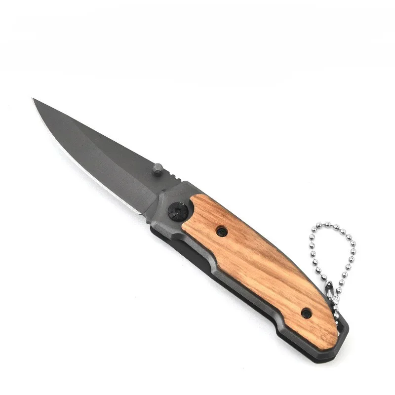 Wholesale Price High Quality Wood Handle Small Folding Pocket Camping Outdoor Edc Knife