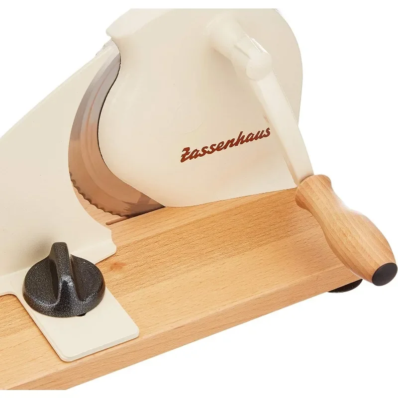 Cortadora de pan manual Zassenhaus Classic, 11,75 pulgadas por 8 pulgadas, crema, (72082)