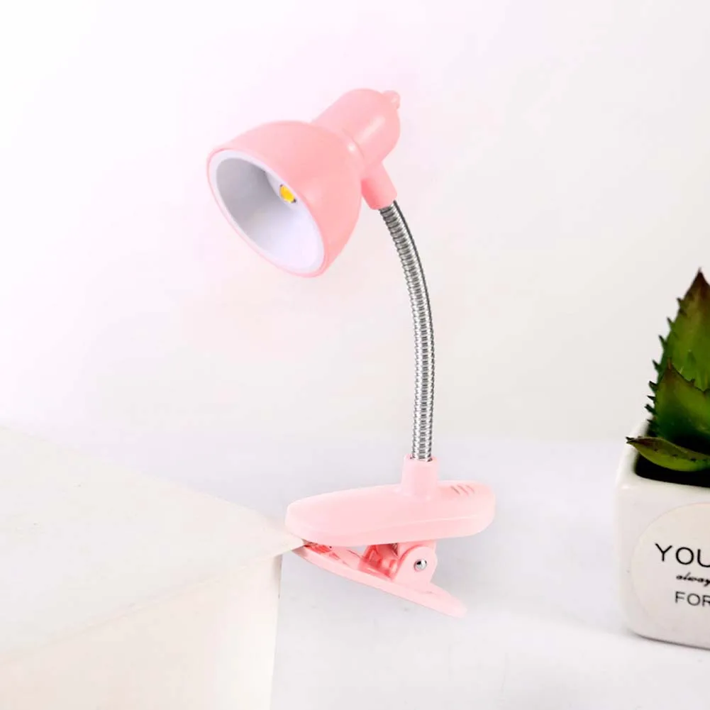 LED Book Light Reading Night Lights Cute Mini Table Lamp 360 Degree Rotatable Student Eye Protection Clip-on Reading Lamp