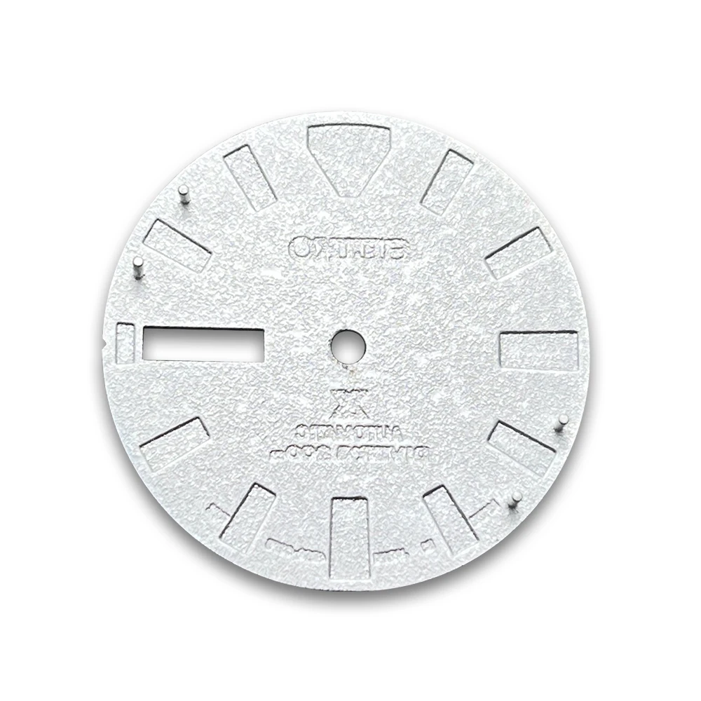 Esfera de 28,5mm adecuada para logotipo NH35/NH36 S, movimiento automático, accesorios de modificación de reloj luminoso verde