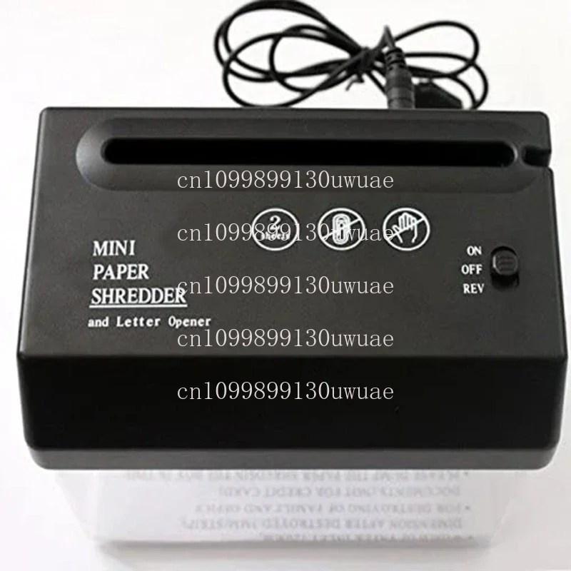 Portable Mini Paper Shredder Electric USB Battery Operated Shredder Documents Paper Cutting Tool for Home Office