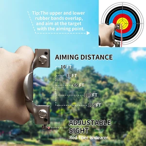 Metal Slingshot Hunting and Shooting, Slingshot, Flat Rubber Band, Professional Competitive Slingshot, Outdoor Accessories Package 9 Main Seling Sales - №5