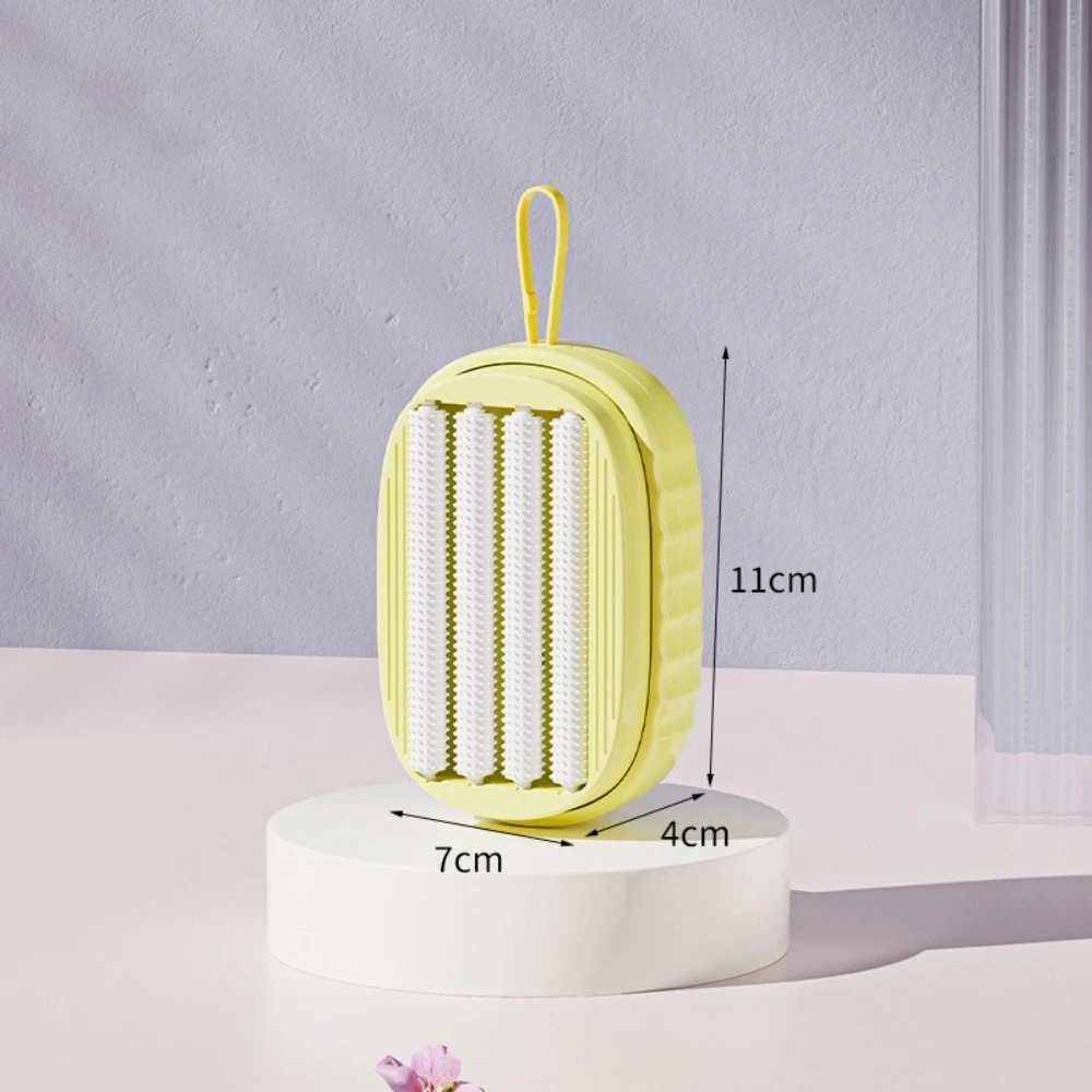 

Multifunctional Clothes Cleaning Brush Press Liquid with Soap Dispenser Underwear Laundry Brush Portable Bathroom Cleaner