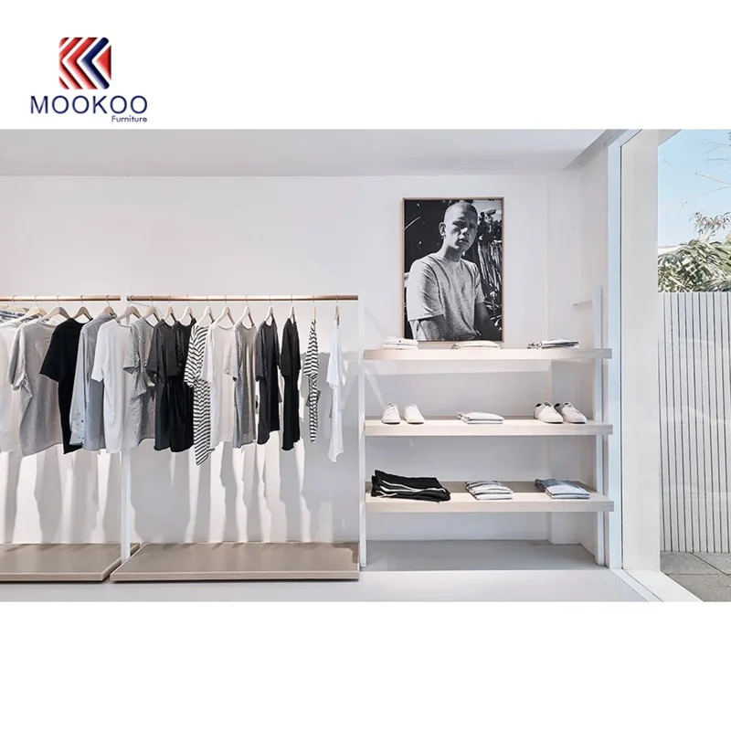 custom.Factory Direct Sale High Quality Shopping Metal Garment Display Shelves