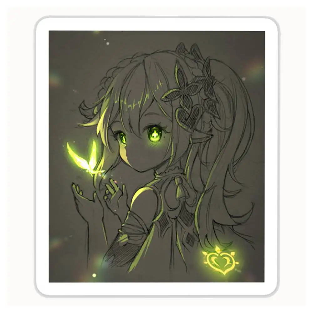 Nahida Genshin Impact Waterproof Stickers For Decorating Car Windows Motorcycles And Computers.