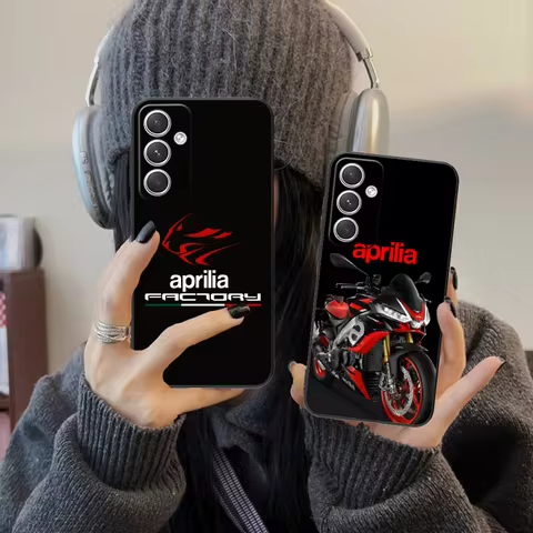 A-Aprilia Mobile Phone Case for Samsung Galaxy S25 S24 S23 S22 S21 S20 S10 S9 Plus FE Ultra Lite Black Smartphone Cover