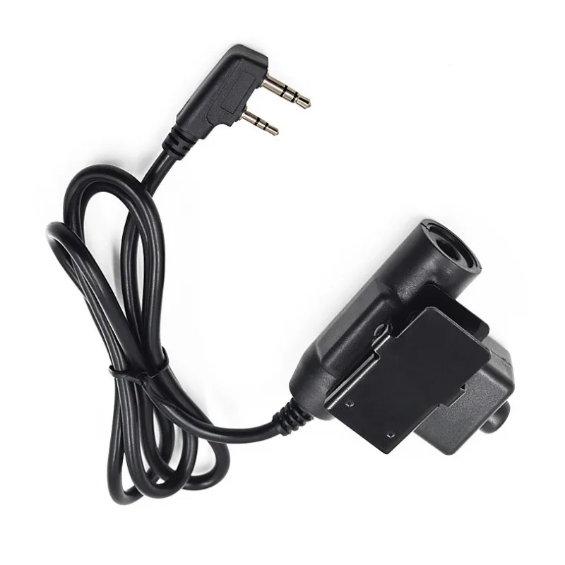 U94ラジオpttヘッドセット、ミリタリーアダプター、iPhone携帯電話用zタクティカル、kプラグ