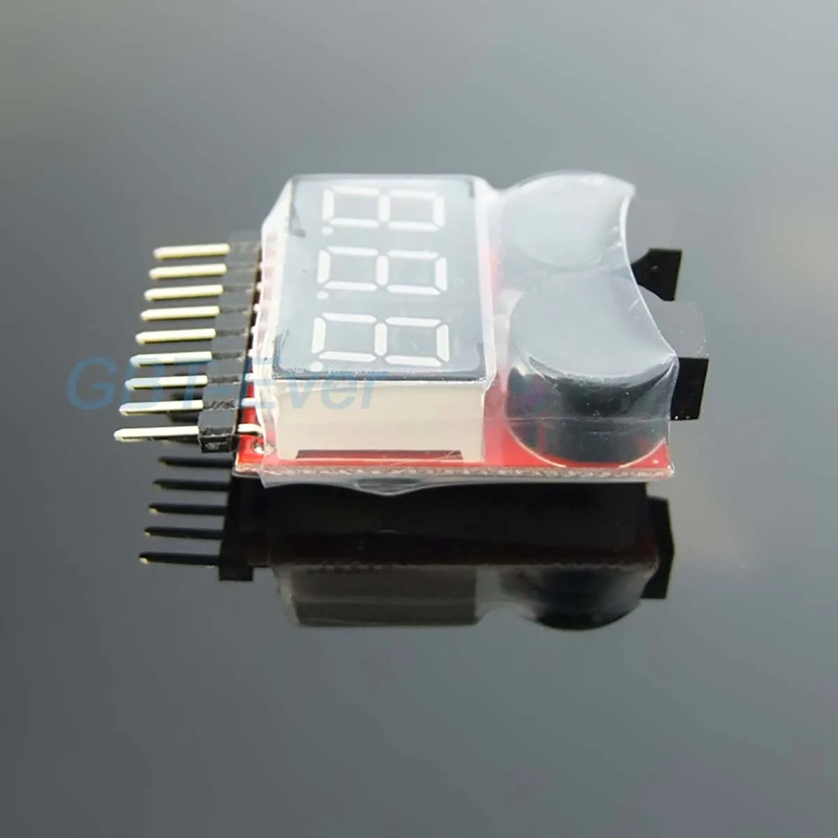 1Pcs 1-8S 2-In-1 Lithium Battery Voltage Tester Electricity Display BB Ringing Low Voltage Buzzer Alarm Dual Function