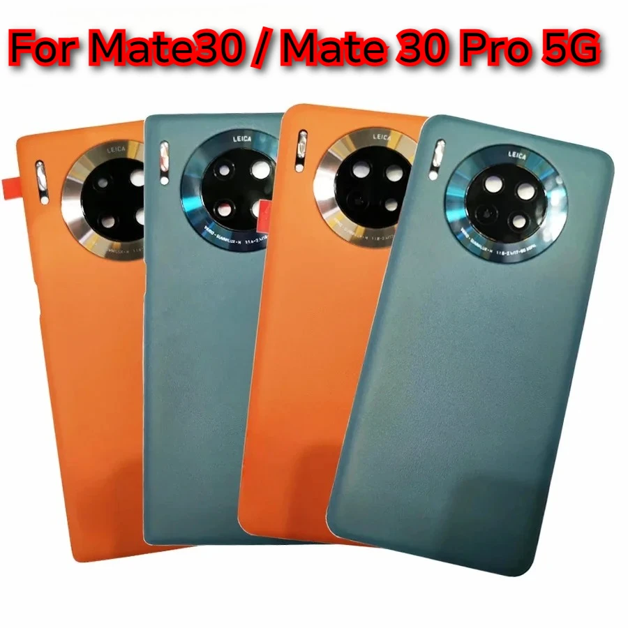 For Huawei Mate30 / Mate 30 Pro 5G Battery Cover Back Rear Cover Housing Shell Door Case With Camera Glass Lens