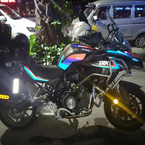 Imagen 2 del producto Calcomanías reflectantes para motocicleta, juego de pegatinas protectoras exteriores decorativas para Benelli TRK502 TRK502X TRK 502 TRK 502X 2017-2024