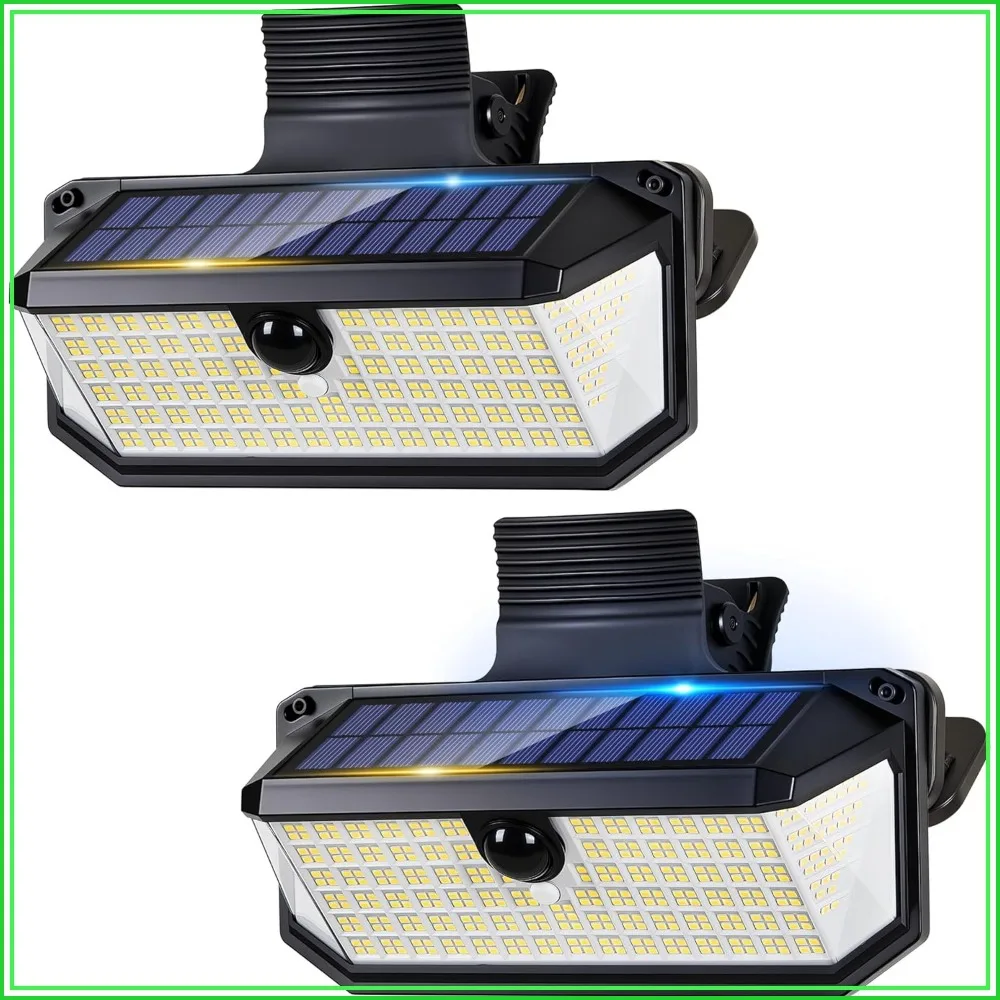 Motion Sensor Outdoor - 416 LEDs Clip On Solar Lights