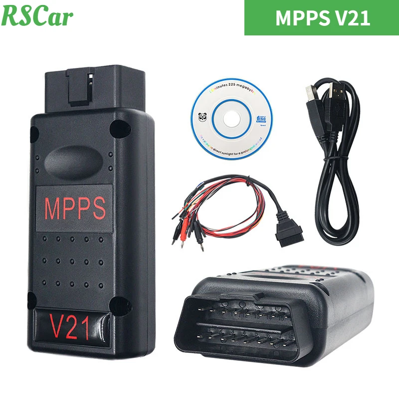 

New MPPS V18 Unlock Version Life Time Use with Breakout Tricore Cable OBD2 ECU Tunning Flasher Remap Cable Better Then Mpps V21