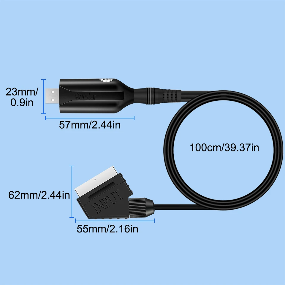 USB 2.0 Video Capture Card SCART to USB Adapter VHS DVD DVR SCART Video to USB2.0 Capture Card Audio Video Capture Easy Cap