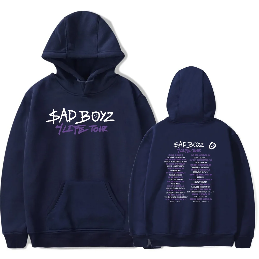 New Printing Junior H 2023 Tour Hoodies Sad Boyz Concert Merch esencial pop graphics print Unisex Trend Casual Street Hoodie