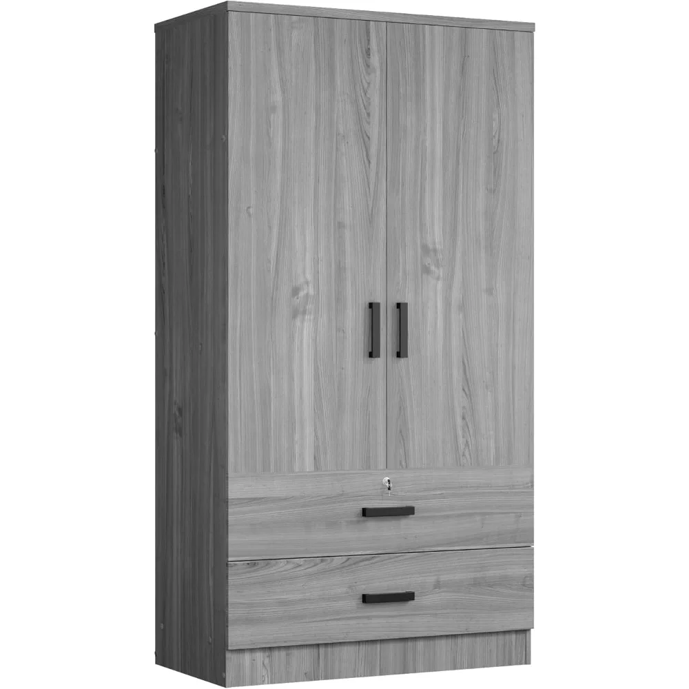 

2-Door Closet with 2-Drawers