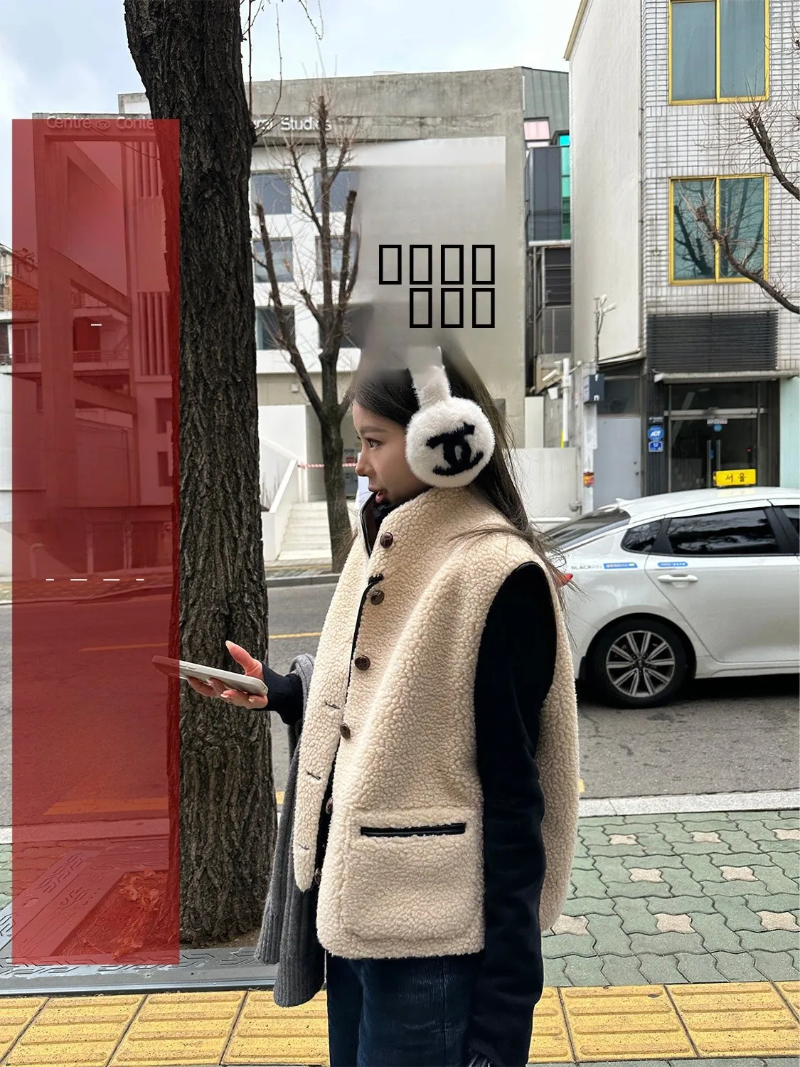 

D YANGJUN Women's Lamb Fur Vest Soft Fluffy Svel Outerwear Casual Sle ort Length Polyester Fabric Winter Jaet