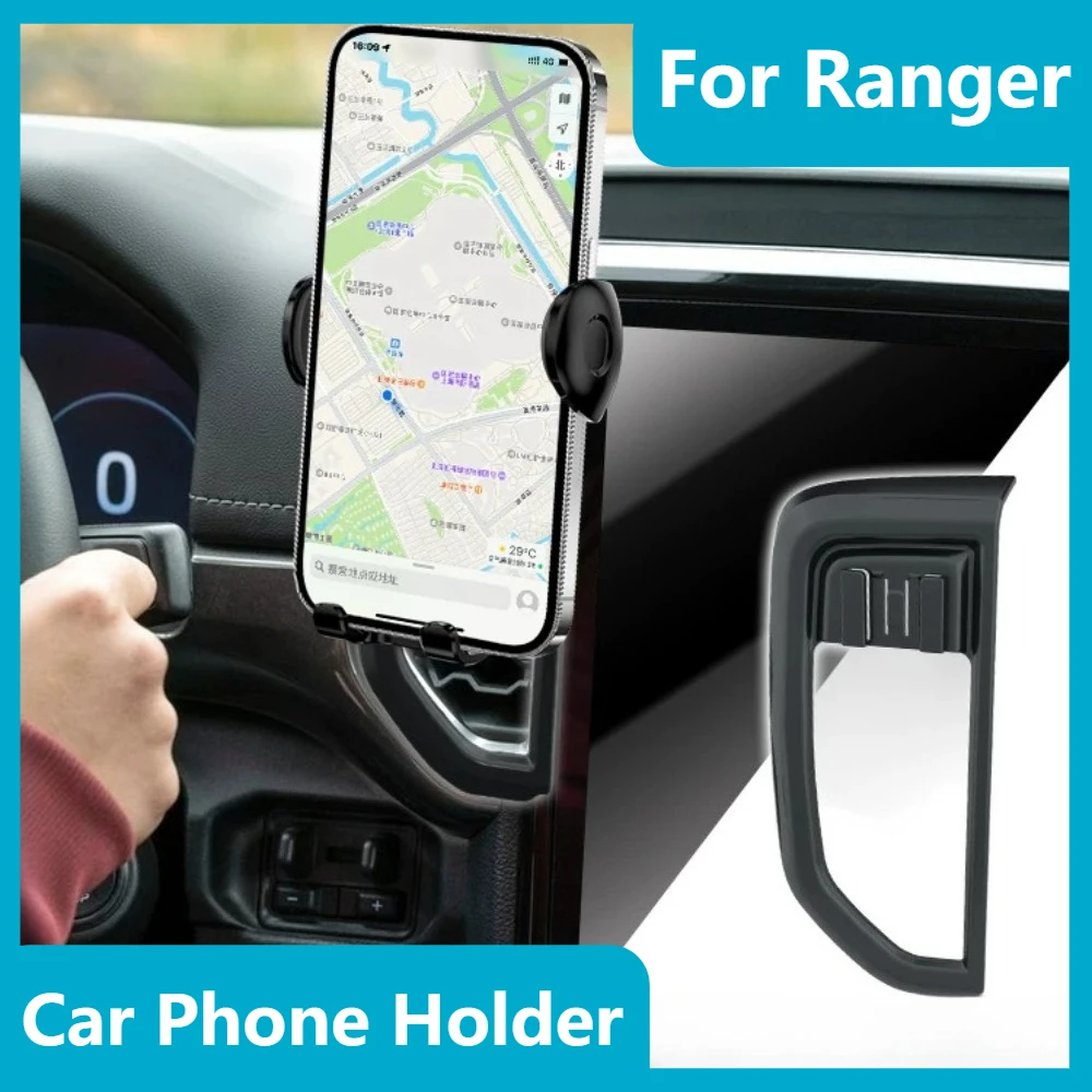 

For Ranger 2023-2025 Car Air Vent Phone Holder Fixed Bracket Stable Anti-shake Car Interior Accessories