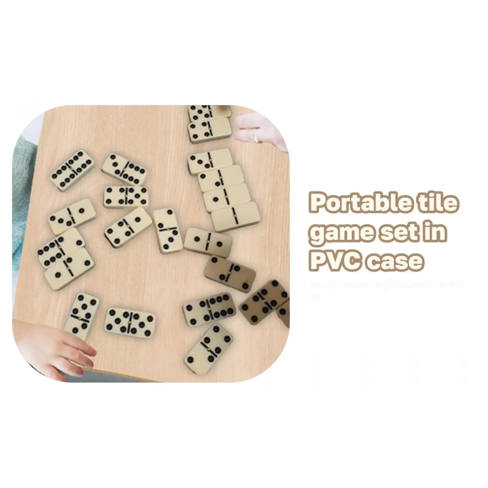 

Набор Double Six Domino, 28, домино в портативном футляре, настольная игра для взрослых для поездок