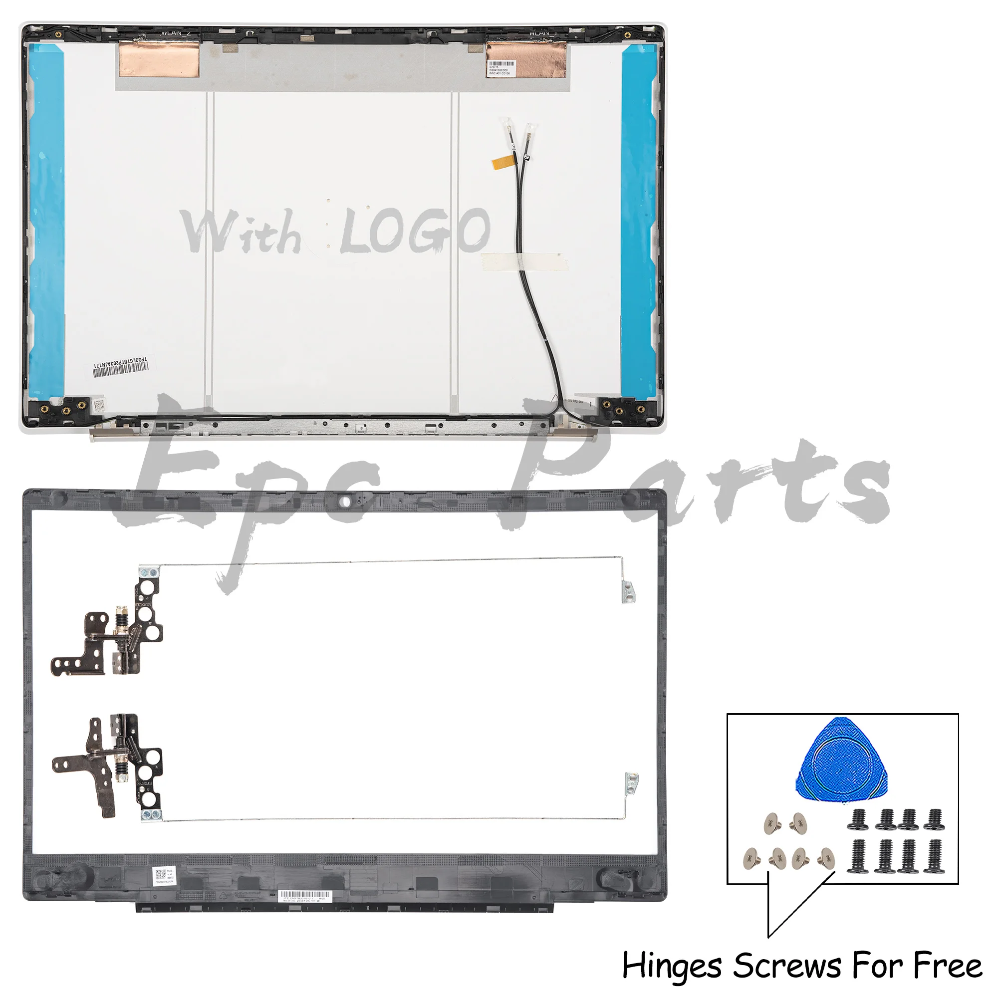 

Epc Parts For Pavilion 15-CW 15-CS 15T-CS 15-CS0069NR TPN-Q208/Q210 Metal WHITE Back Cover Bezel Hinges Hingecover L23878-001