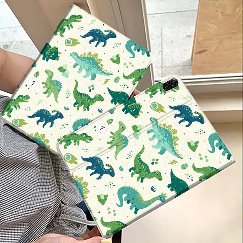 

Cute little dinosaur anime For Huawei MatePad M5 T5 SE 11 Pro Honor Tab 5 V7 V8 X9 GT 10.1 10.8 Inch Tablet Case