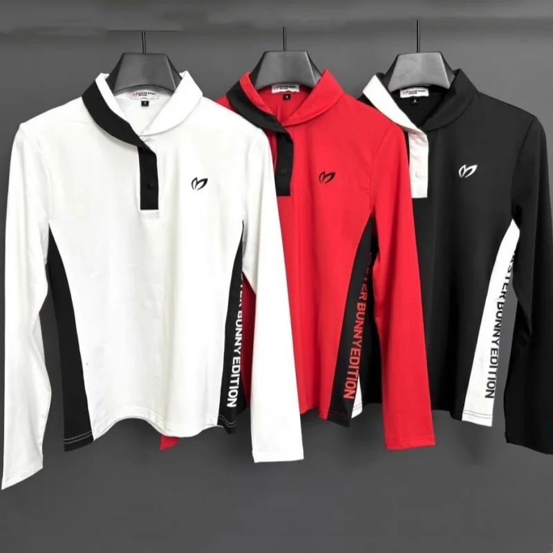 

Versatile Golf Polo, Women's Quick-Dry Stretch Top with Stand Collar, Korean Style Design